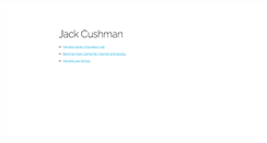 Desktop Screenshot of jackcushman.org
