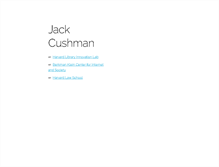 Tablet Screenshot of jackcushman.org